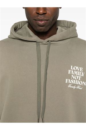 Felpa LFNF con cappuccio in cotone verde chiaro FAMILY FIRST | HS2503LIGHTGREEN